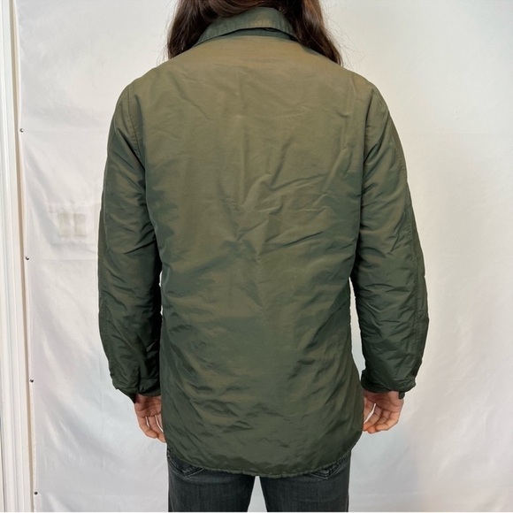 Jack Spade Green Utility Jacket Pockets Button Front Medium - Picture 3 of 12